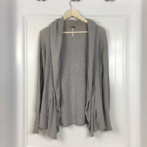 Free People | gray cardigan open sweater S